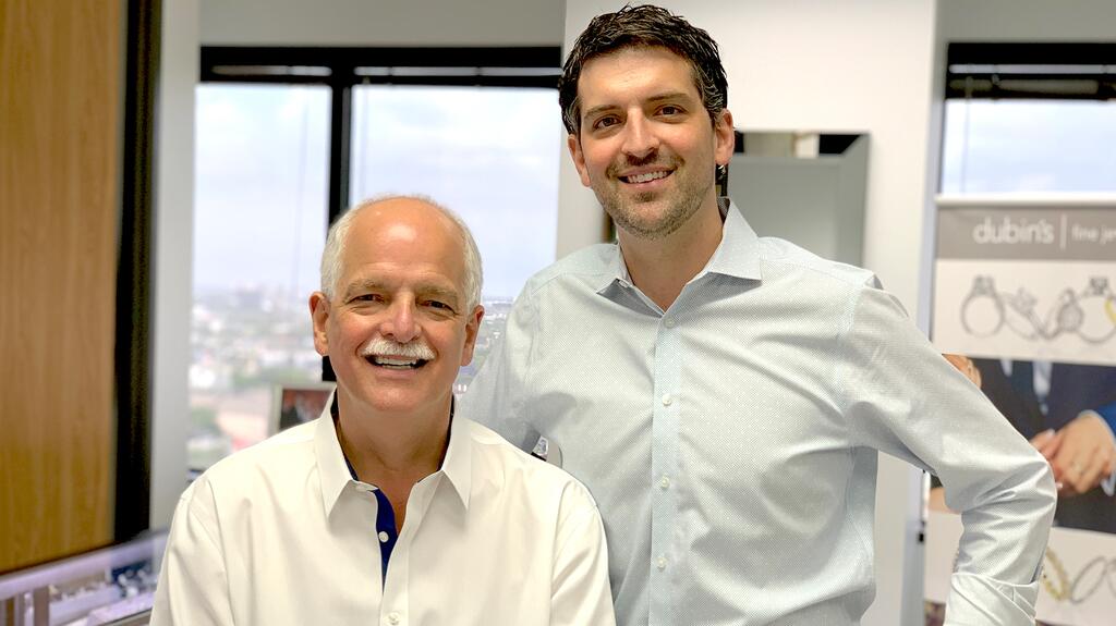 Lenny Dubin (left) and his son, Jordan, run Dubin’s Fine Jewelry in Houston, Texas. 20211019_Jordan and Lenny Dubin.jpg
